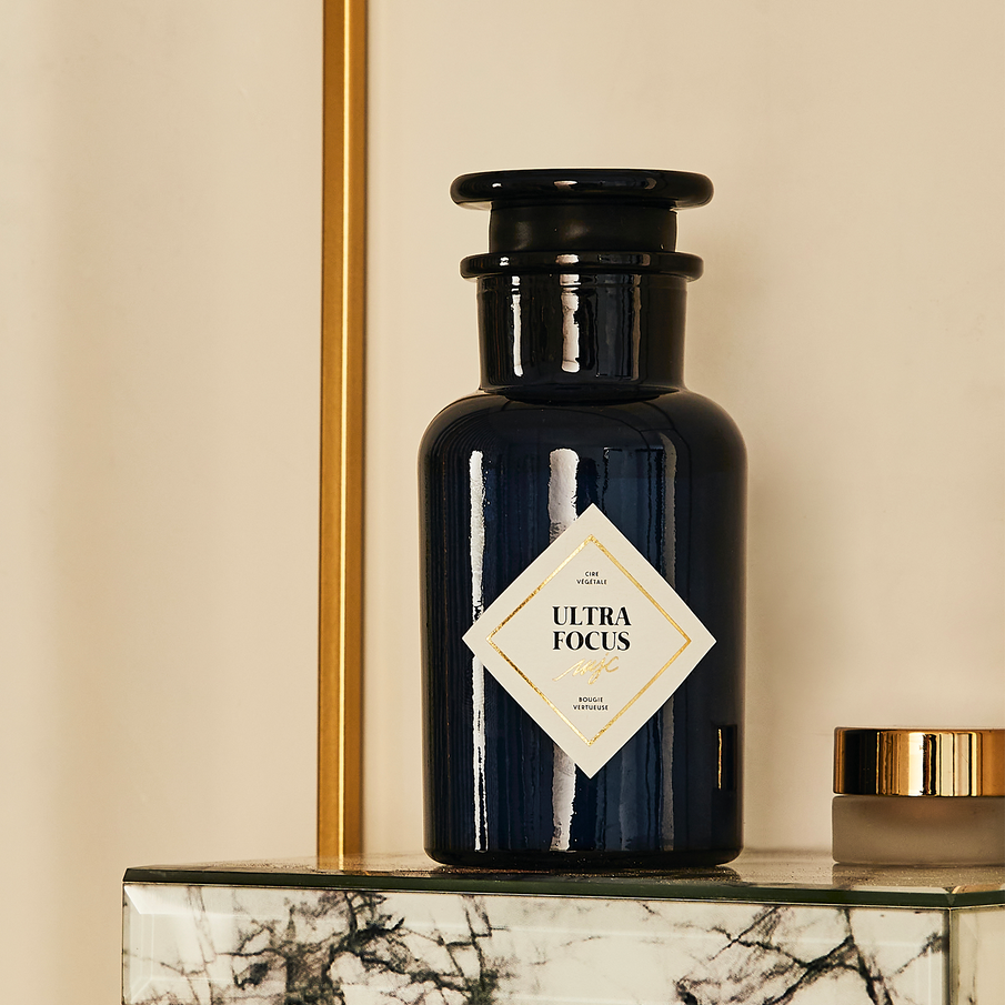 Bougie Ultra focus de la marque My Jolie Candle bouteille d'apothicaire