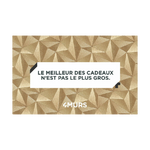 Carte cadeau "Le meilleur des cadeaux n'est pas le plus gros"