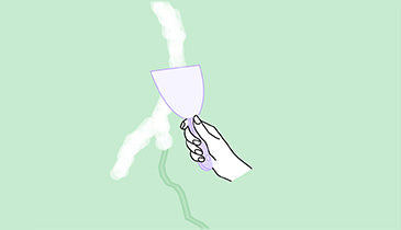 Dessin d'une main tenant une spatule pour appliquer de l'enduit de rebouchage au mur