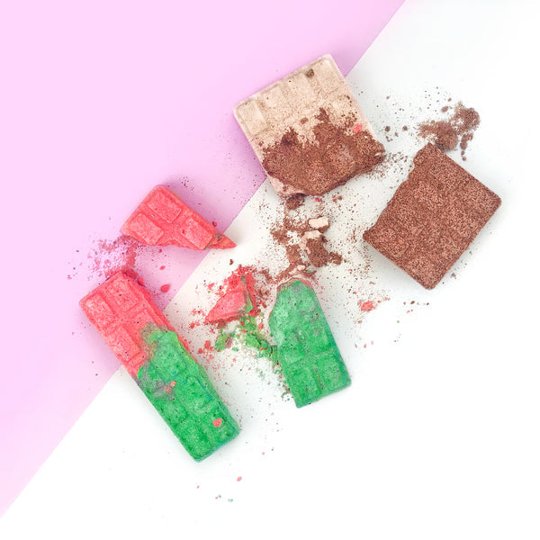 Tablettes effervescentes pour le bain façon tablettes de chocolat de la marque Inuwet