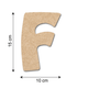 GOMILLE Décobois à peindre Lettre f 