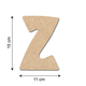 GOMILLE Décobois à peindre Lettre z 