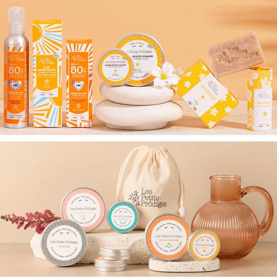 Produits cosmétiques naturels de la marque Les Petits Prodiges