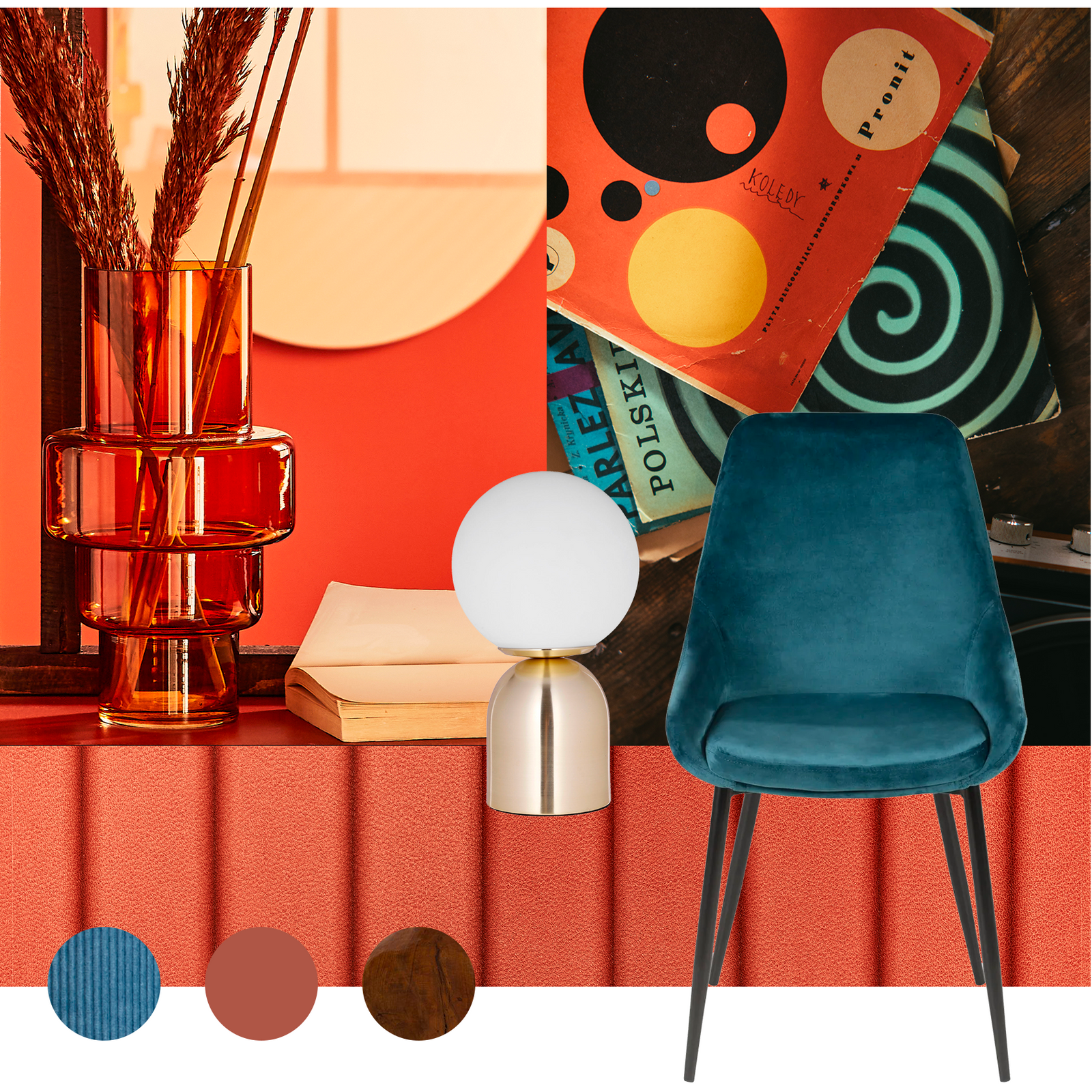 Montage inspiration déco années 1960