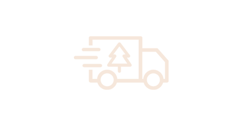 Pictogramme camion de livraison avec sapin
