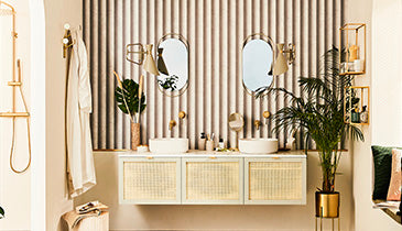 Déco salle de bain chic papier peint effet marbre tendance nouvel antique