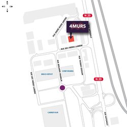 plan d'accès 4MURS Saran - Saran
