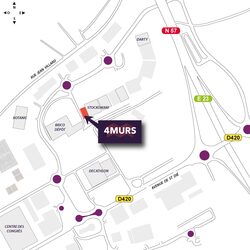 plan d'accès 4MURS Épinal - Épinal