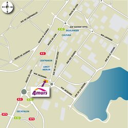 plan d'accès 4MURS Mâcon - Mâcon