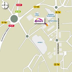 plan d'accès 4MURS Doubs - Pontarlier