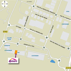 plan d'accès 4MURS Saint Maximin - Saint-Maximin