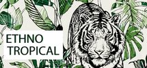 tendance nature ethno tropical, papier peint, rideaux, déco