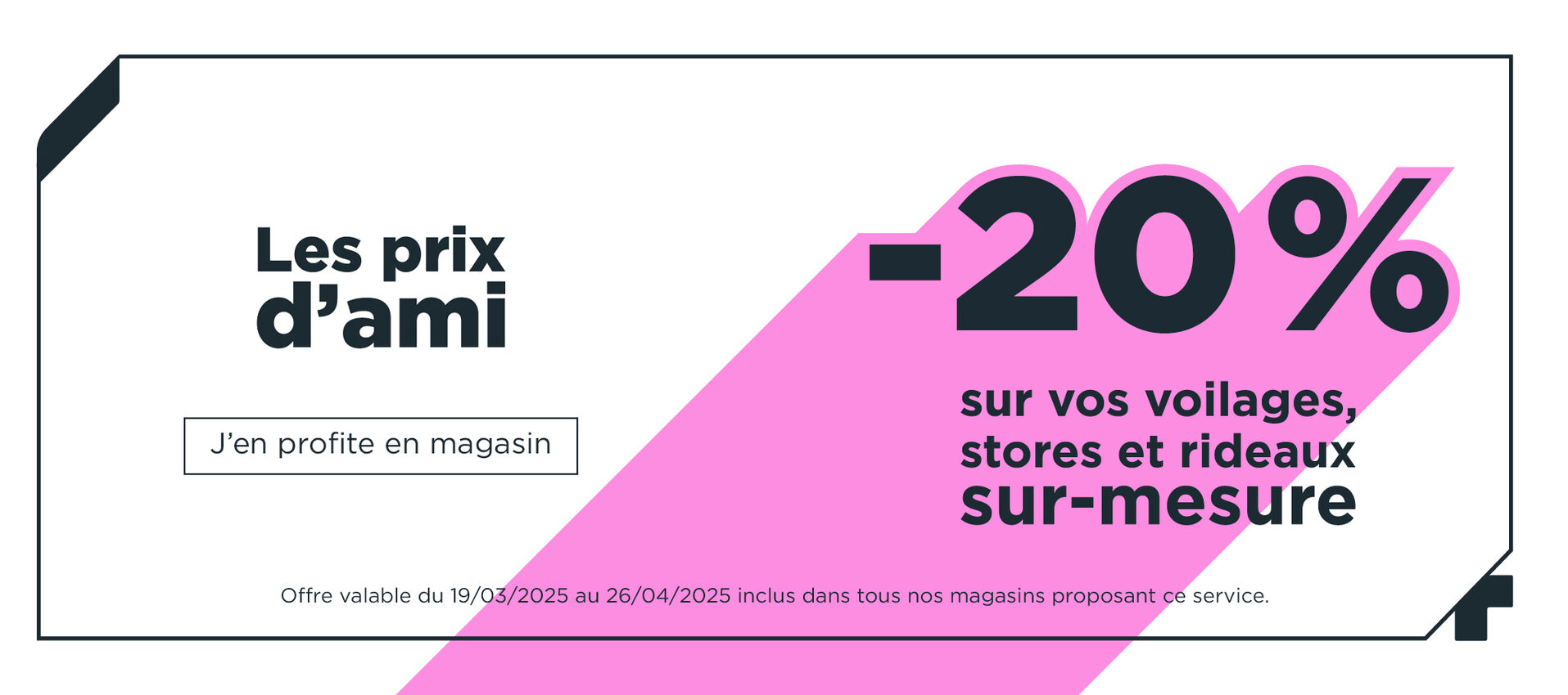4MURS Promotion rideaux sur mesure