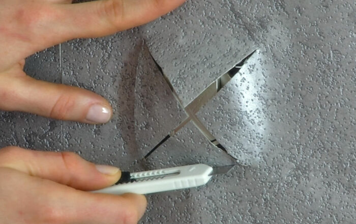 faire un incision sur l'interrupteur