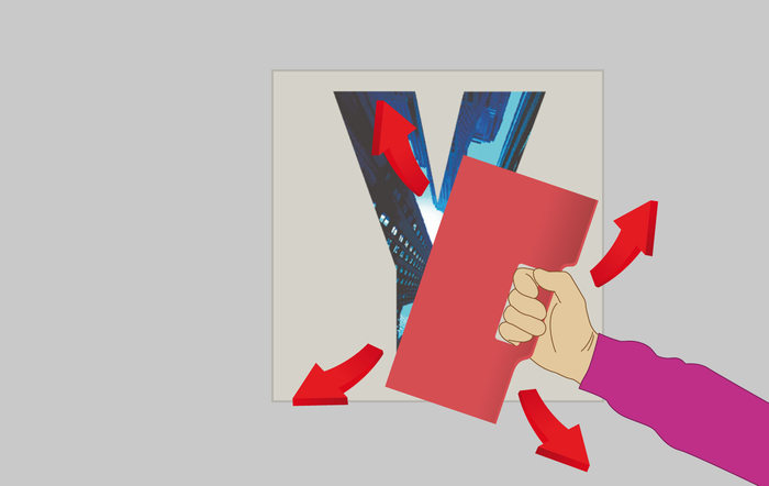 faire adhérer le sticker avec une spatule à maroufler