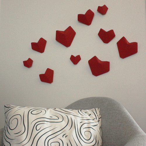 Créer des coeurs en origami