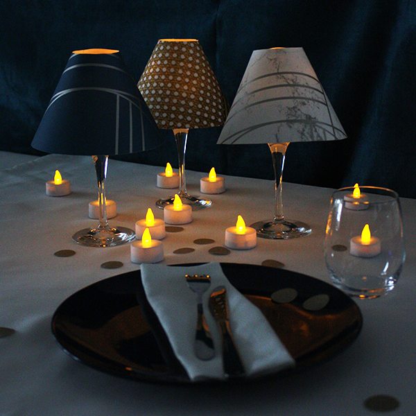 Créer des lampes de table en papier peint