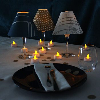 Créer des lampes de table en papier peint