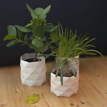 Créer des cache-pots en origami