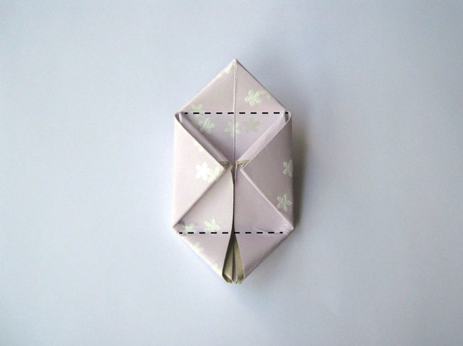 marquez les plis de l'origami
