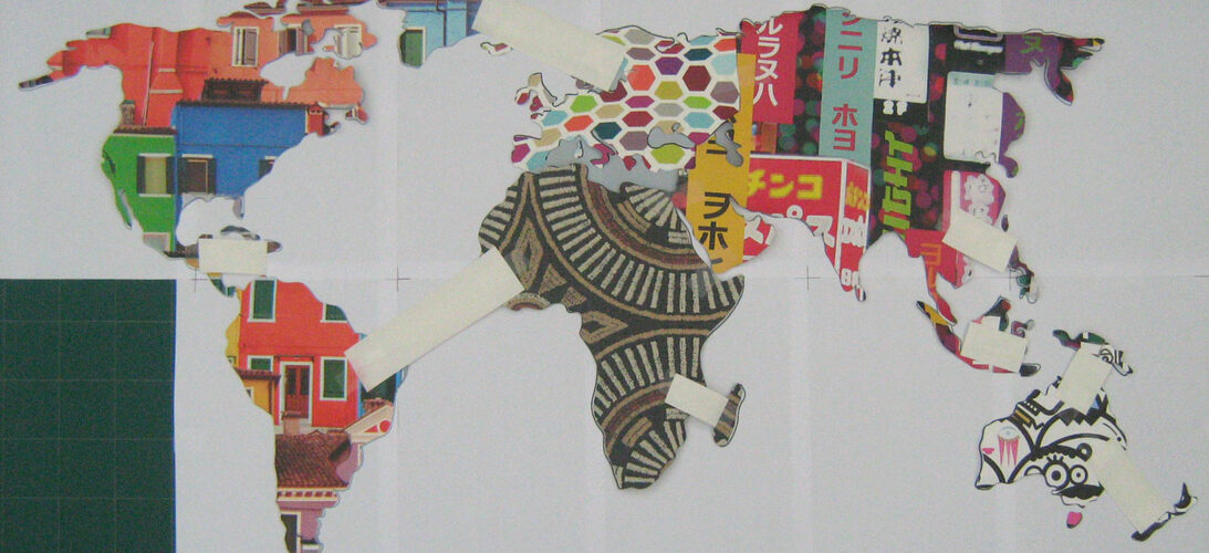 réaliser un planisphère en papier peint