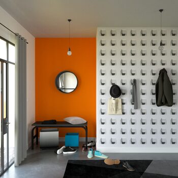 Des motifs en 3D sur les murs