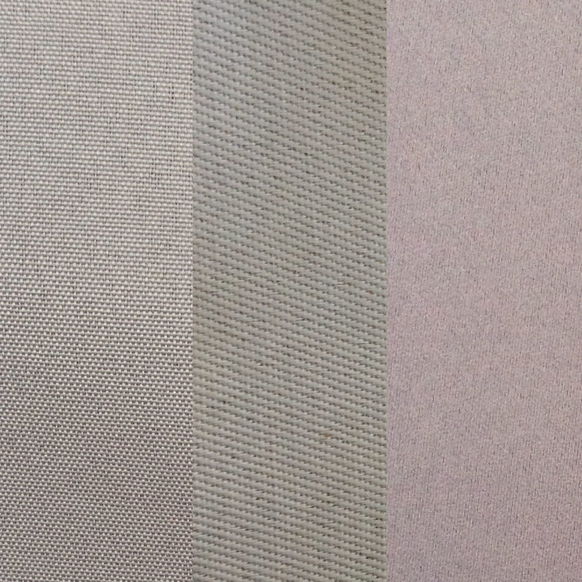 toile sergé et satin
