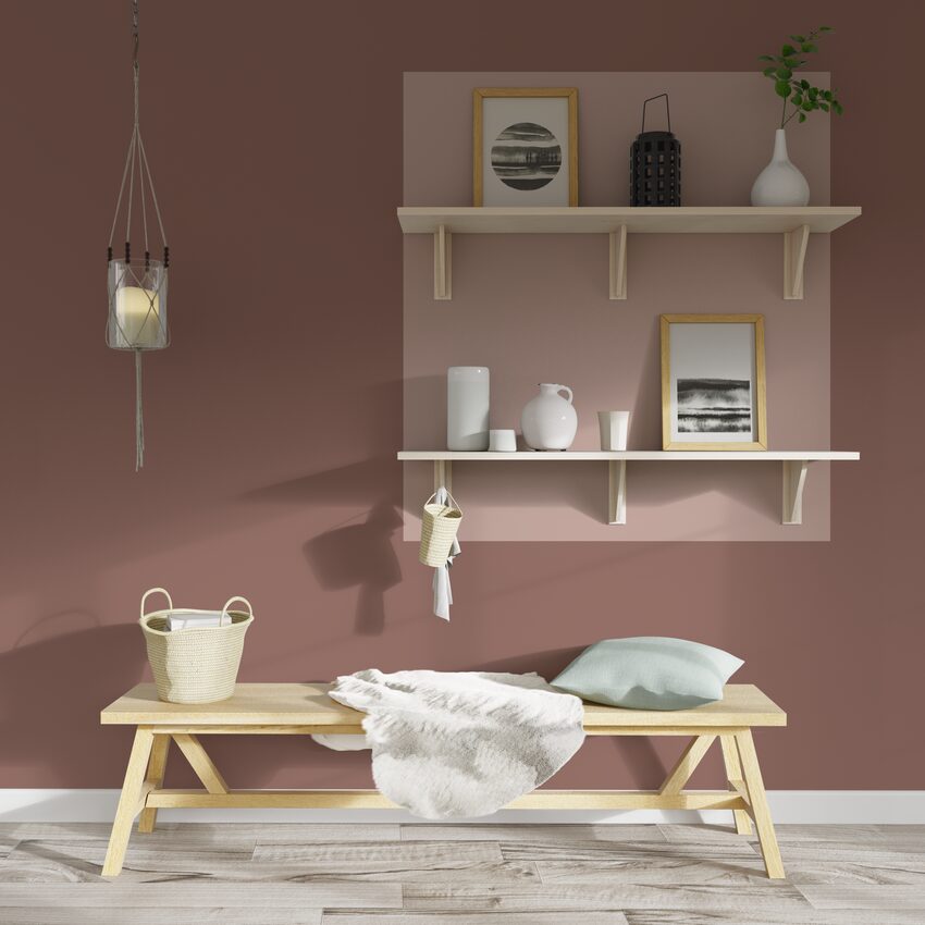 décor avec association de rose quartz et rose blush