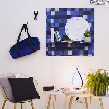 Etagère murale X papier peint