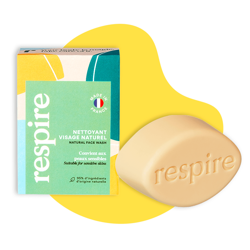 Savon solide nettoyant visage Respire