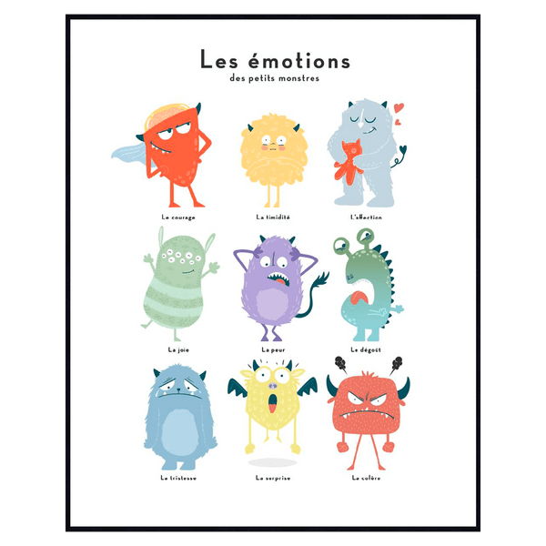 Tableau CUTE MONSTERS EMOTIONS