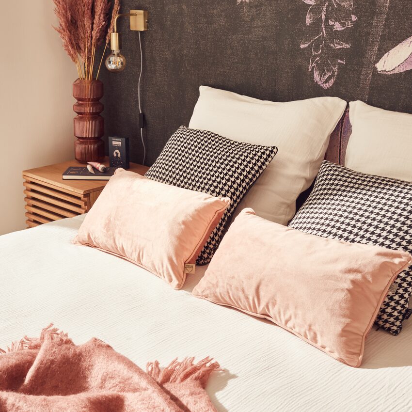 Focus linge de lit pour la chambre style boudoir