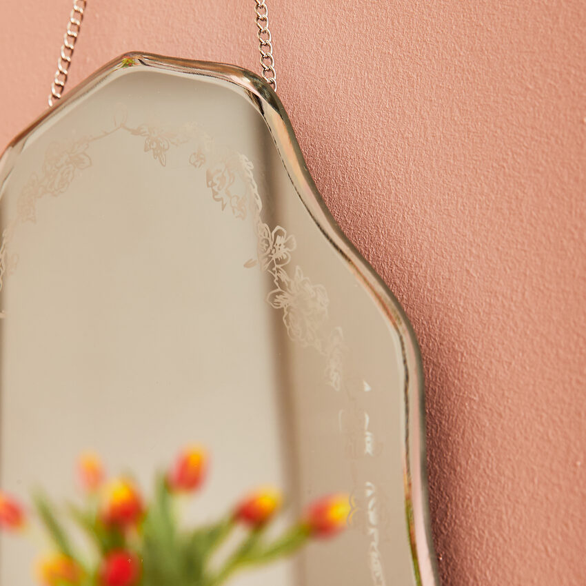 zoom miroir à suspendre vintage