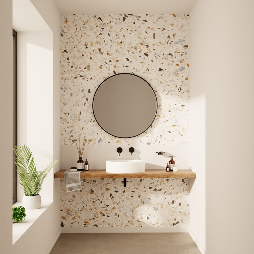 Mur de briques dans la salle de bains : 14 idées déco