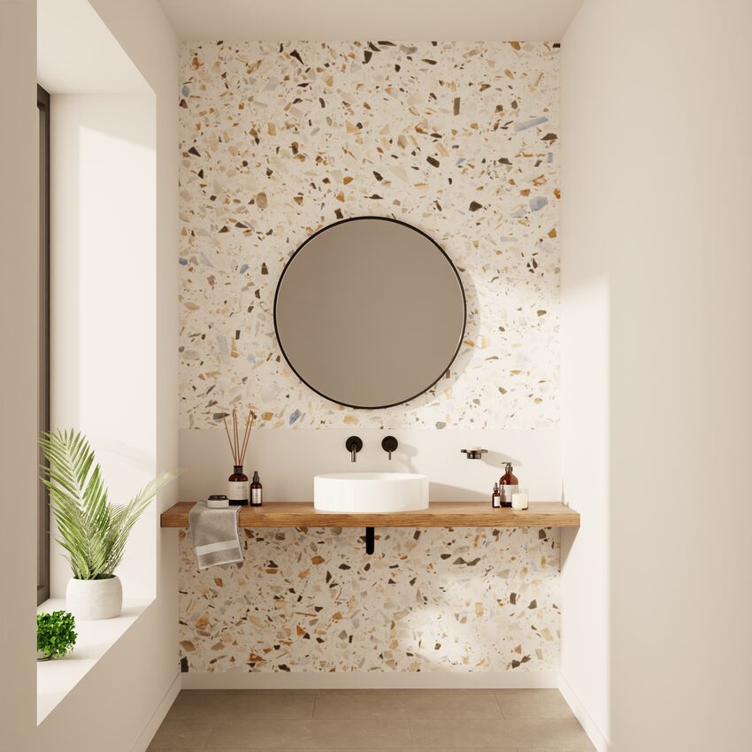 Salle de bain mur Terrazzo 