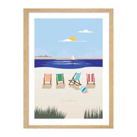 Image encadrée La belle vie bord de mer création 4MURS