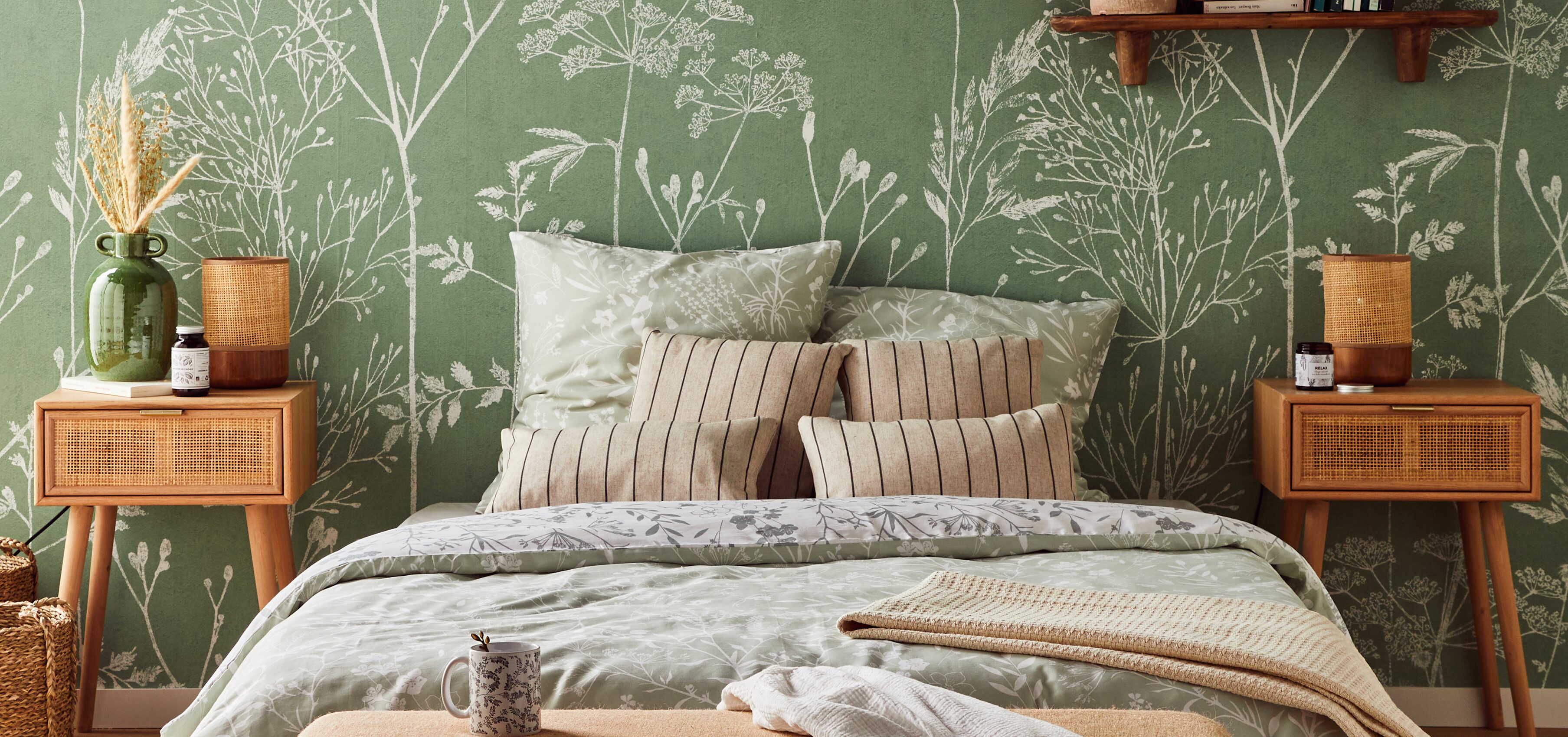 Chambre adulte nature tendance cottagecore