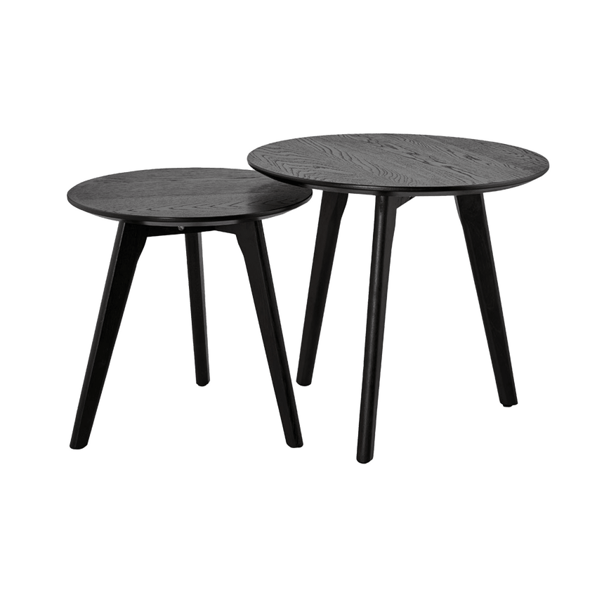 Tables d'appoint noir gigognes