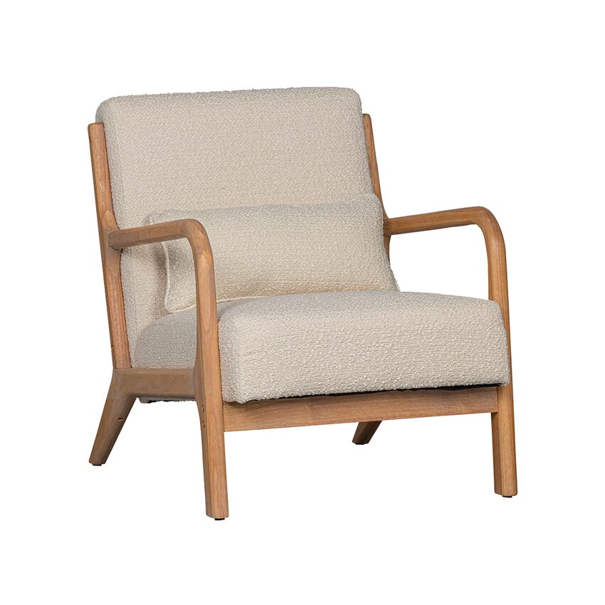 Fauteuil tissu bouclette Mark