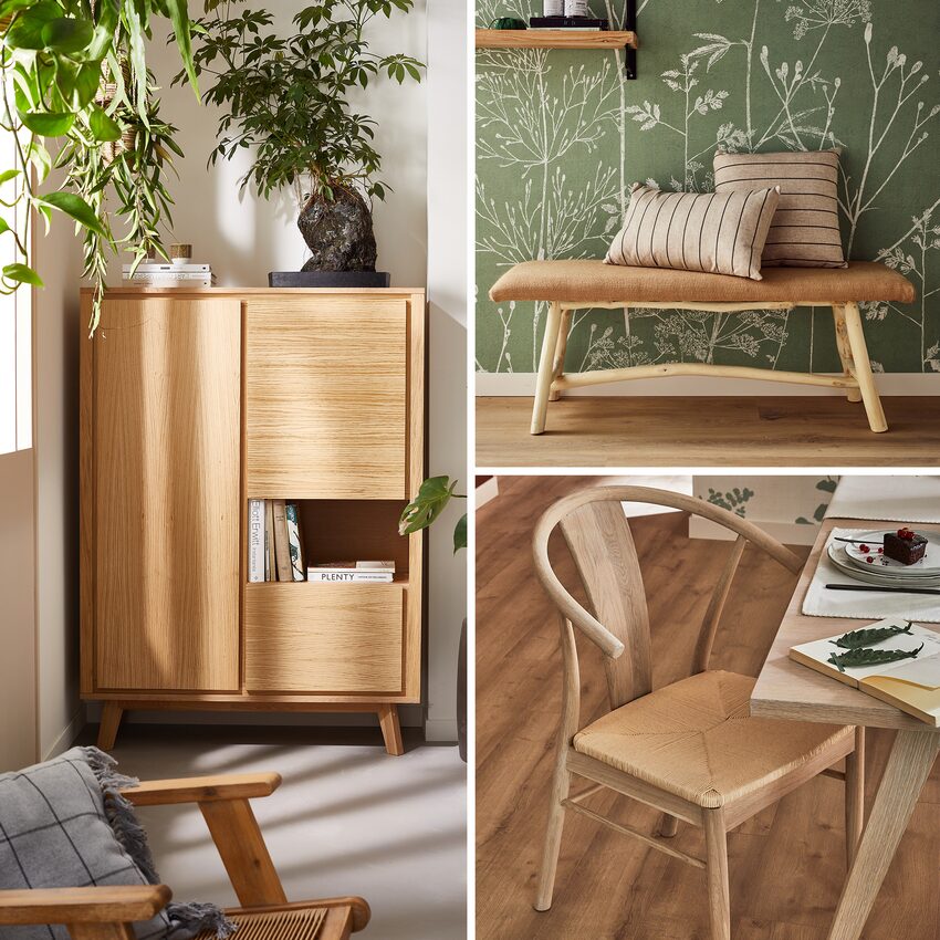 Déco scandinave meubles en bois clair