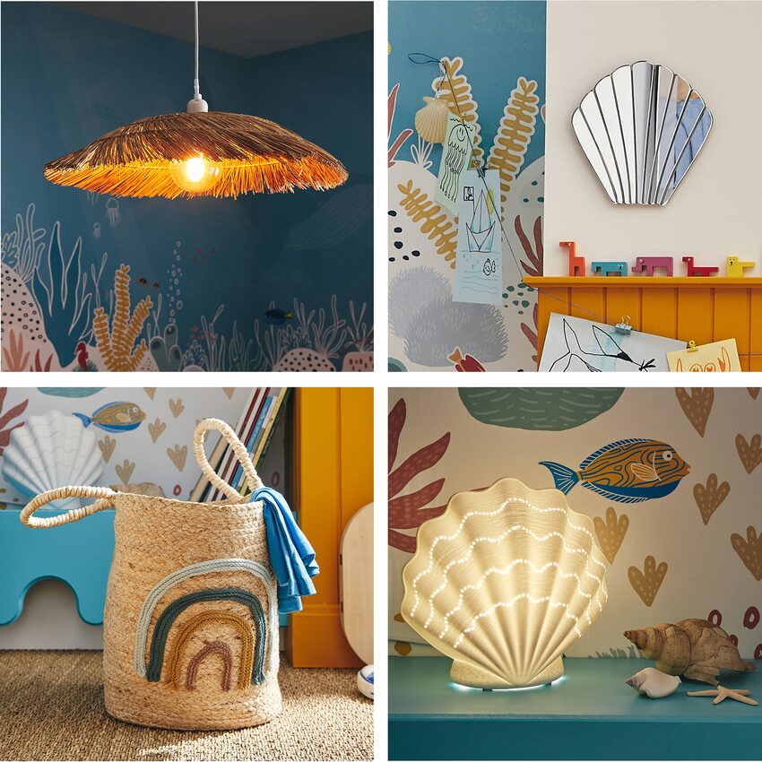 Objets déco chambre bébé thème océan