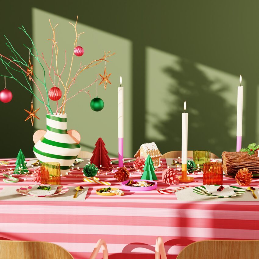 Déco table de Noël originale décalée