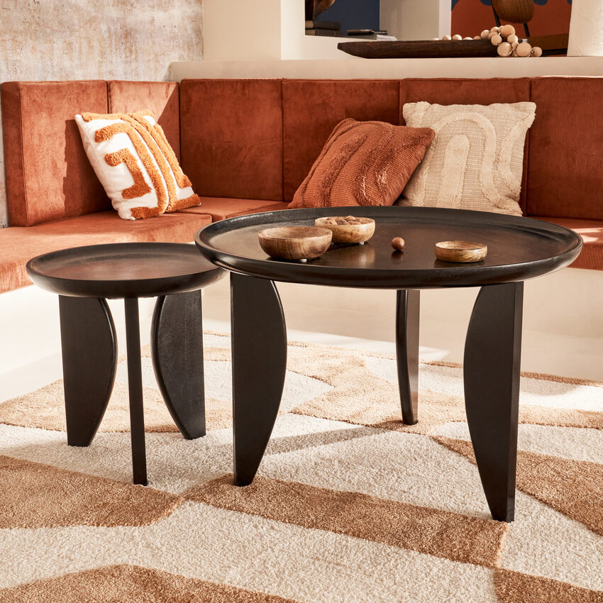 Tables basses gigognes noir bois