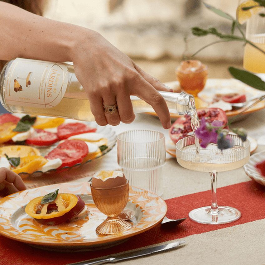 Apéritif boisson pétillante sans alcool Jardins