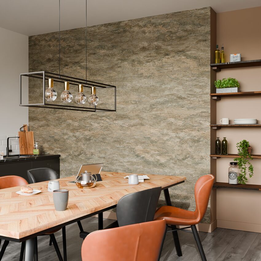 chambre mur chocolat