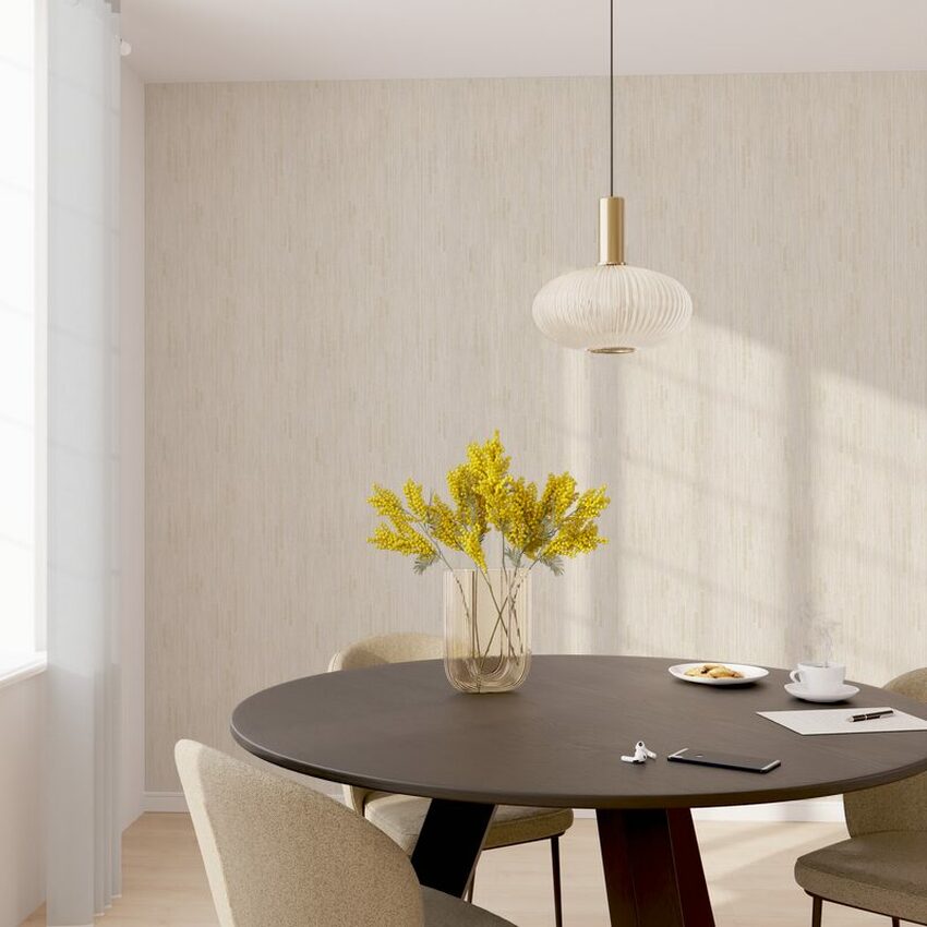 Déco salle à manger chic couleur neutre
