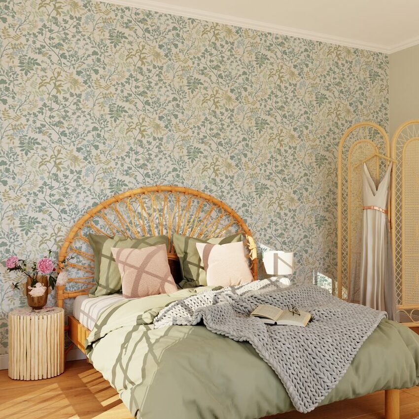 papier peint motif liberty