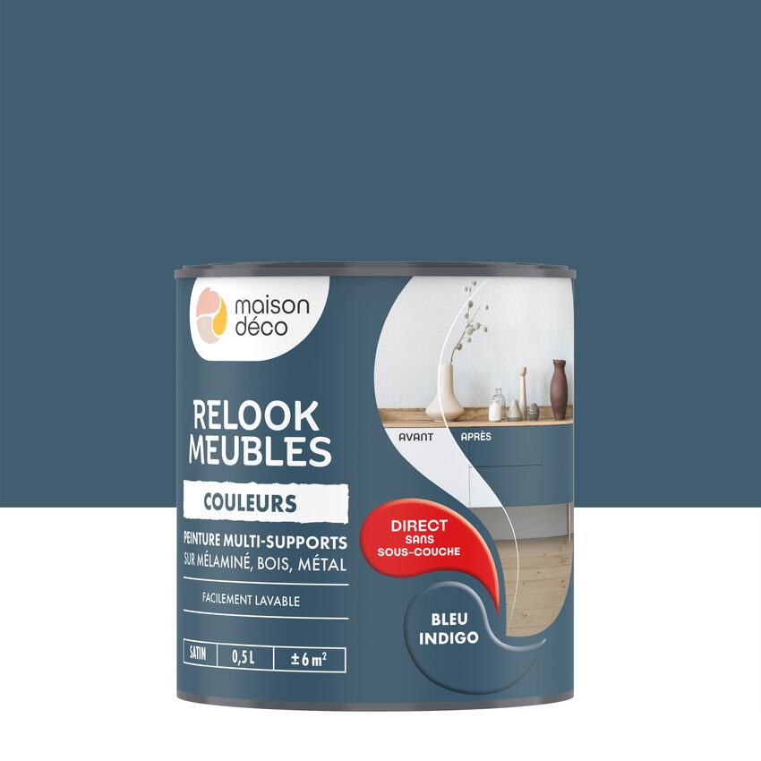 Peinture Relook Meubles couleurs bleu indigo