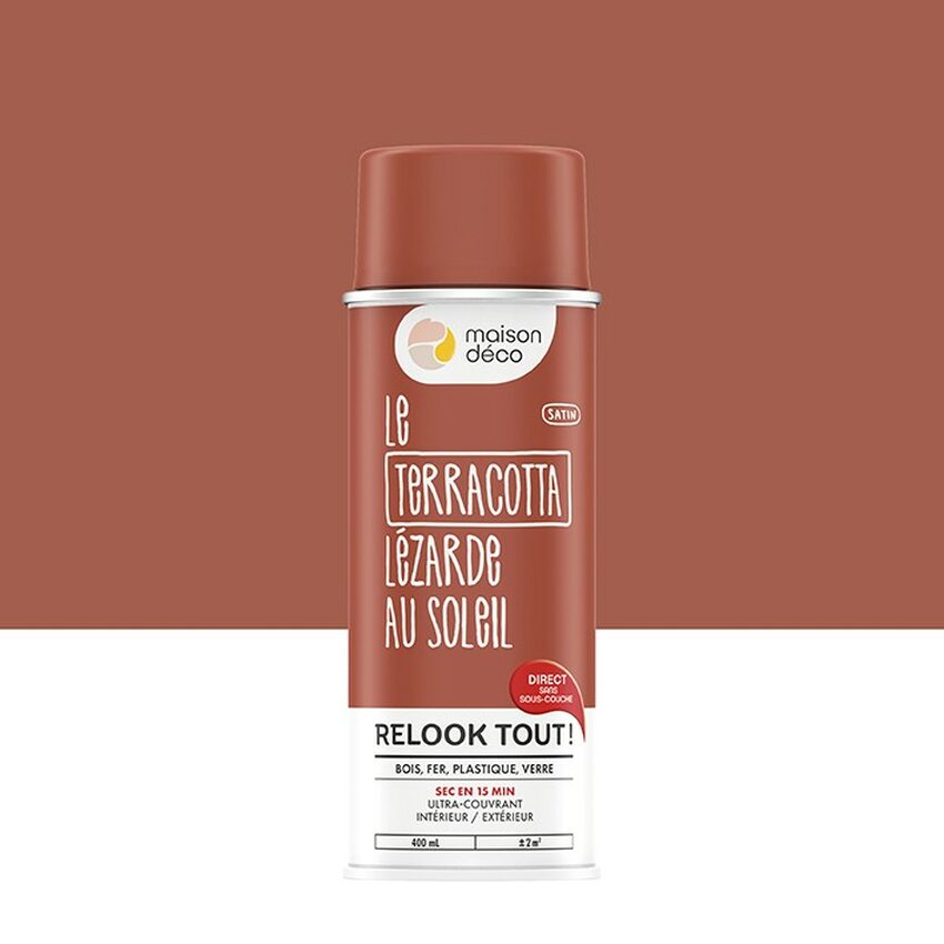 Relook tout peinture aérosol terracotta