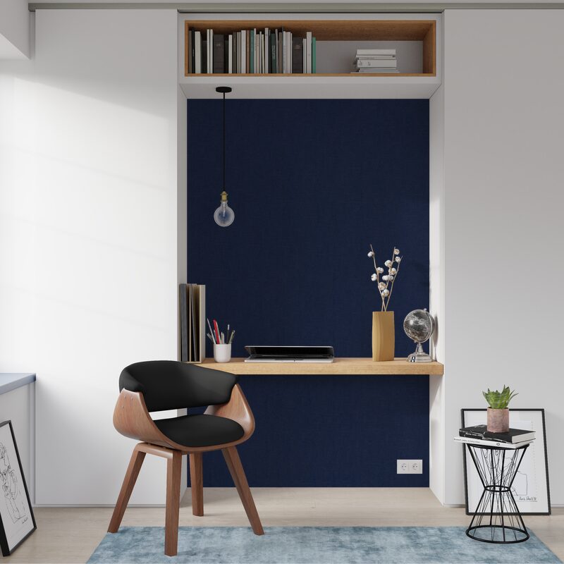 Papier peint intissé MOEHAU X BLEU NOIR coloris bleu nuit